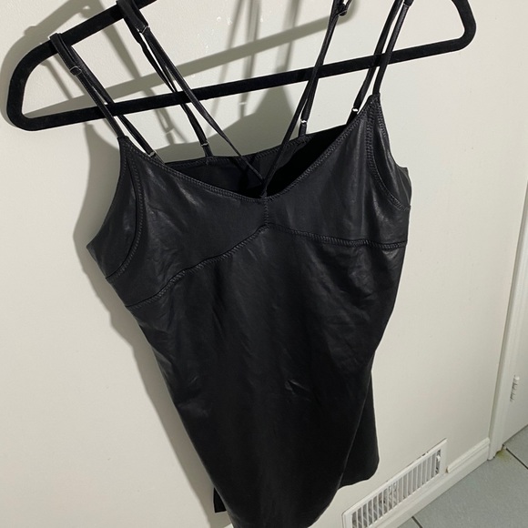 Black Pleather Mini Dress - Picture 6 of 12